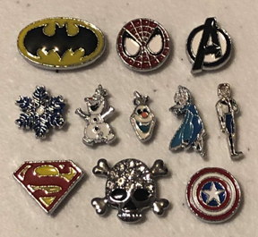 fun charms on slide-charm bracelet